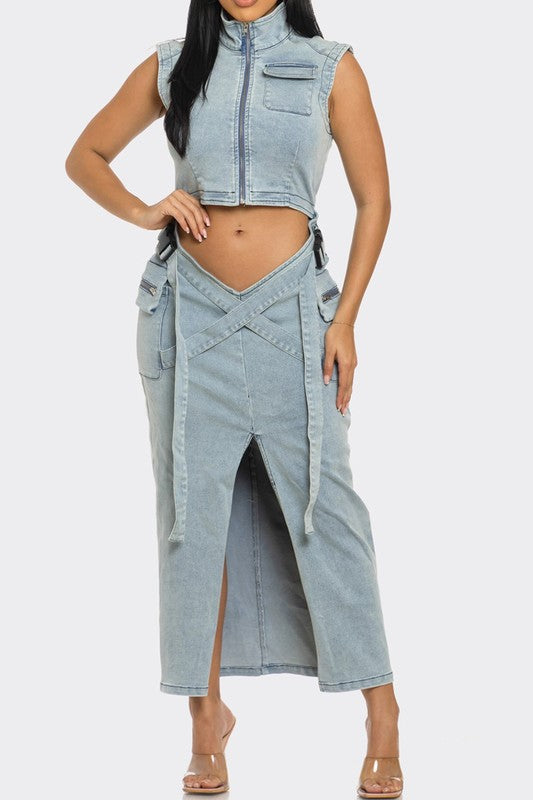 Modern Edge Denim Co-ord Set image 3