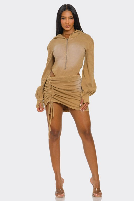 Sandstorm Flex 2-Piece Hoodie Bodysuit Set image 2