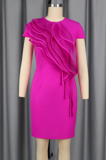 Cascading Ruffle Mini Dress image 2