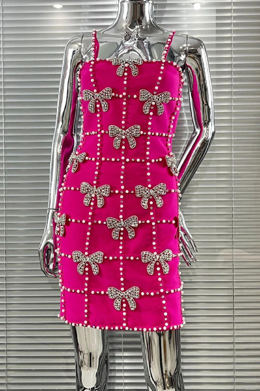 Rhinestone Bows and Pearls Mini Dress image 2