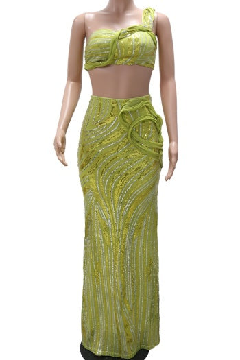 Starlight Siren Sequin Skirt Set image 3