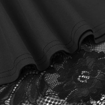 Stylish Plus Size Non-Stretch Tube Top Vest Lace Maxi Skirt Set