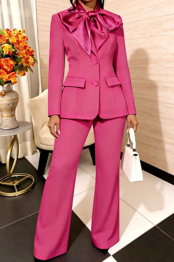 Femme Statement Bow Blazer Pant Set image 2