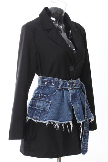 The Denim Accent Blazer image 2