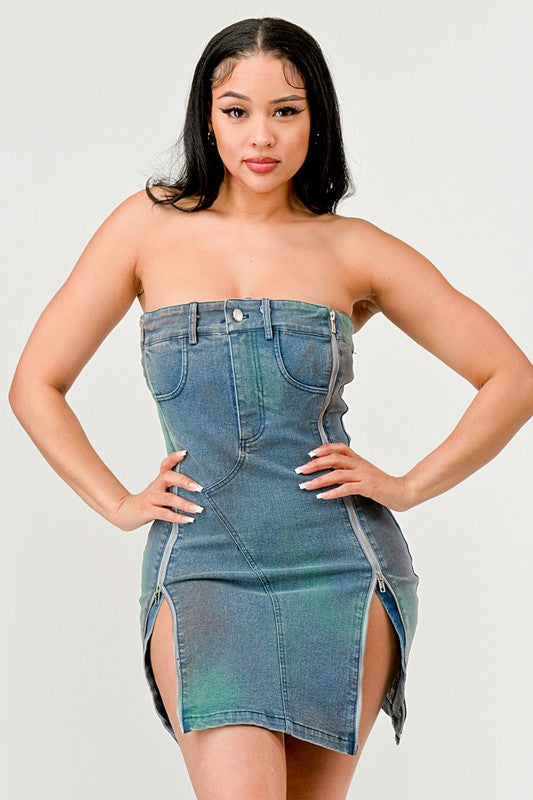 Denim Rush Hour Mini Dress image 3