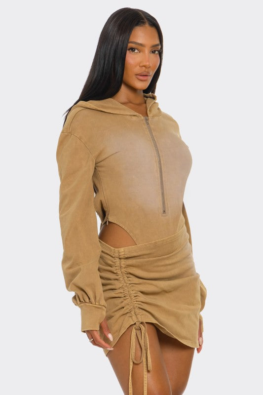 Sandstorm Flex 2-Piece Hoodie Bodysuit Set image 3