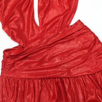 Sexy Plus Size Hollow Maxi Dress