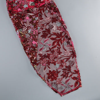 Elegant Sequin Maxi Dress