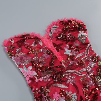 Elegant Sequin Maxi Dress