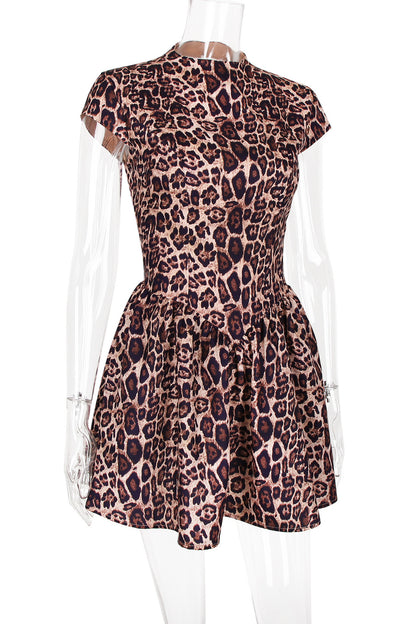 Wild Attraction Leopard Skater Dress