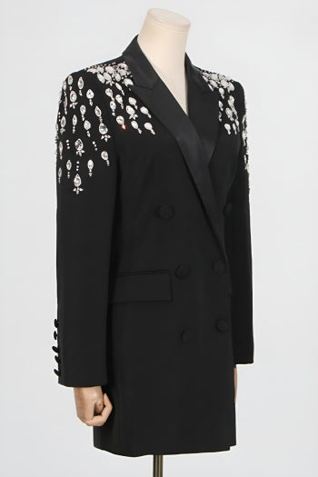 Ritzy Rhinestone Blazer Mini Dress image 3