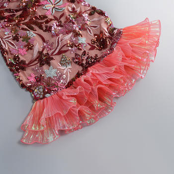 Sparkling Sequin Embroidered Backless Mini Dress for Dazzling Party Nights