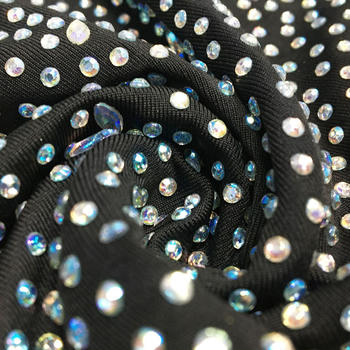 Sparkling Plus Size Sheer Mesh Rhinestone Bodycon Mini Dress