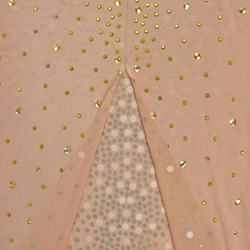 Dazzling Plus-Size Rhinestone Mesh Maxi Dress with Slit - Glamorous Evening Wear