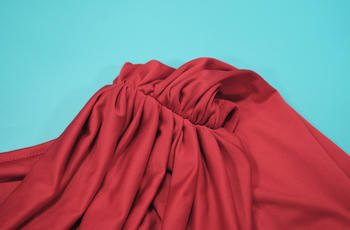 Elegant Plus-Size Pleated Backless Maxi Dress - Solid Color Stretch Fabric