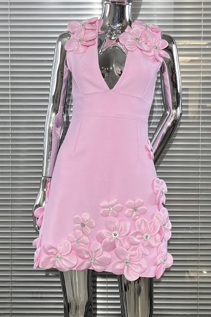 Floral Elegance Mini Dress