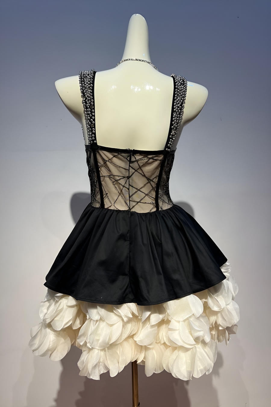 Midnight Romance Ruffle Mini Dress