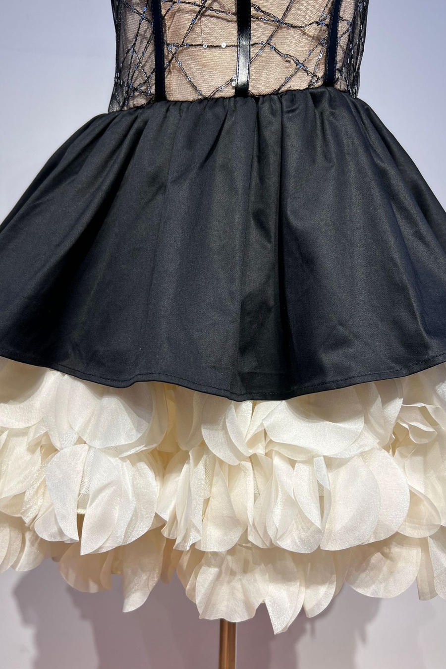 Midnight Romance Ruffle Mini Dress