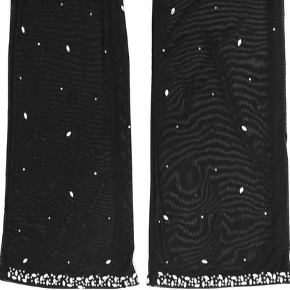 Photo Op Sheer Rhinestone Crop Top and Pants Set