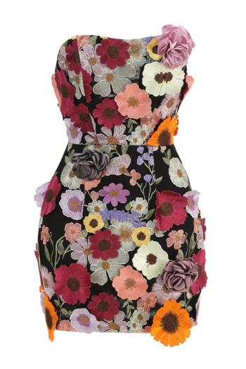 Bloom Seduction Appliqué Mini Dress image 2