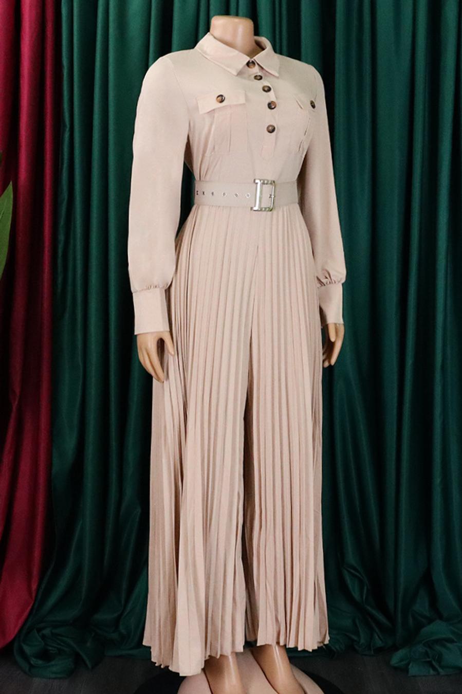 Owning the Room Wide Leg Pleated Jumpsuit