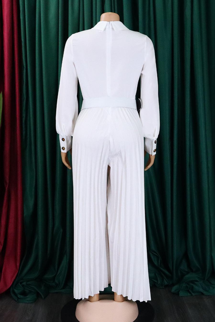 Owning the Room Wide Leg Pleated Jumpsuit