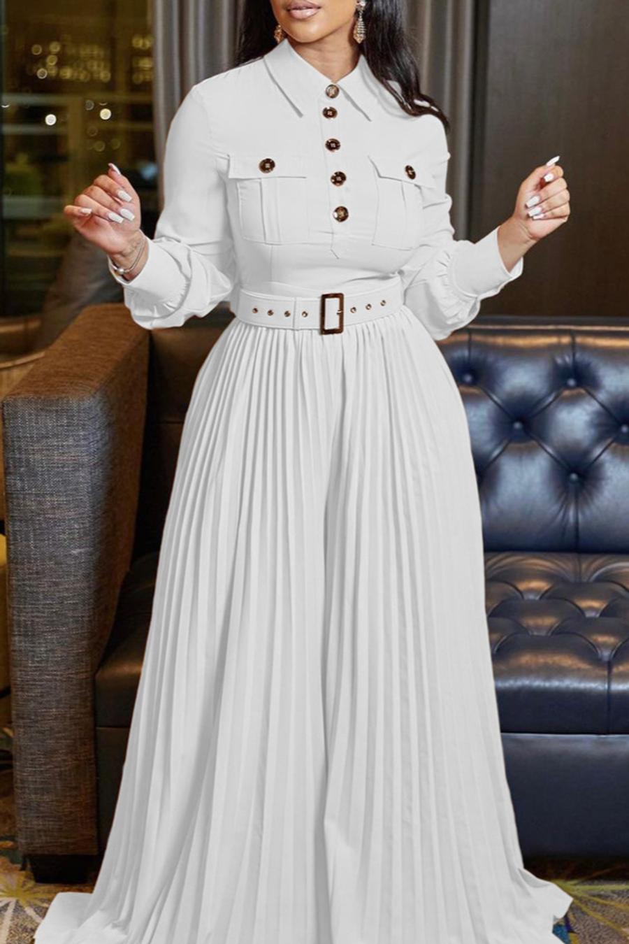 Owning the Room Wide Leg Pleated Jumpsuit
