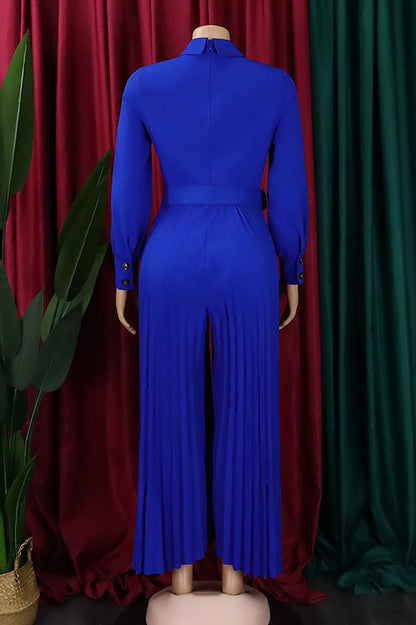 Owning the Room Wide Leg Pleated Jumpsuit