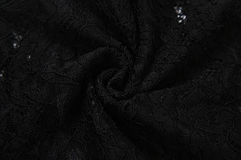 Sexy Slight Stretch See Through Lace Stitching Sleeveless Jumpsuit