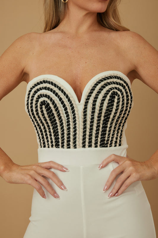 Threaded Twisted Rope Knot Tie Jumpsuit image 3