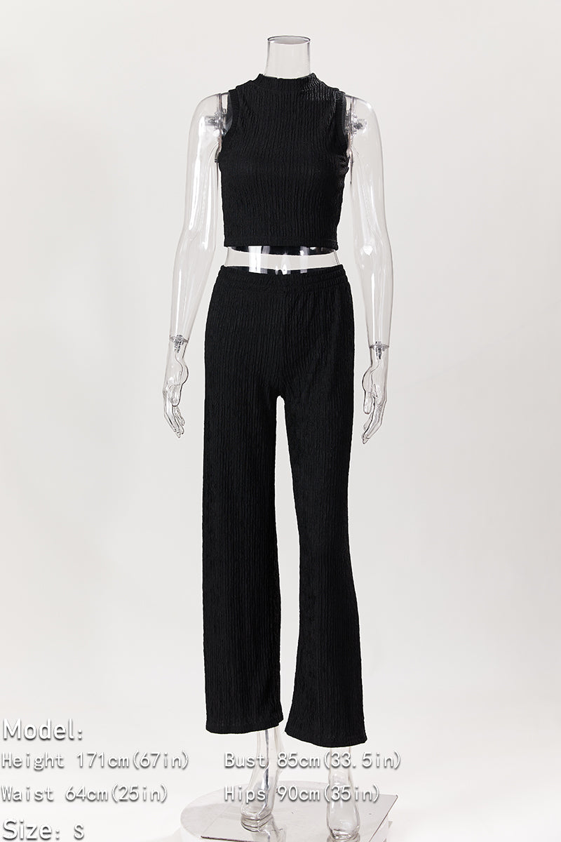 Sassy Lady Crop Top and Pants Sets