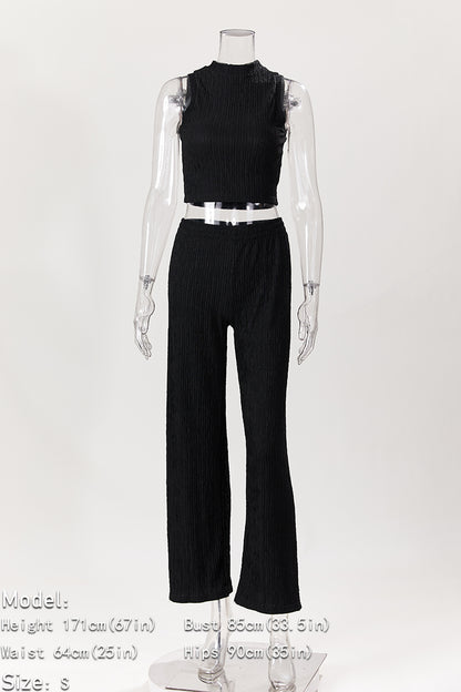 Sassy Lady Crop Top and Pants Sets