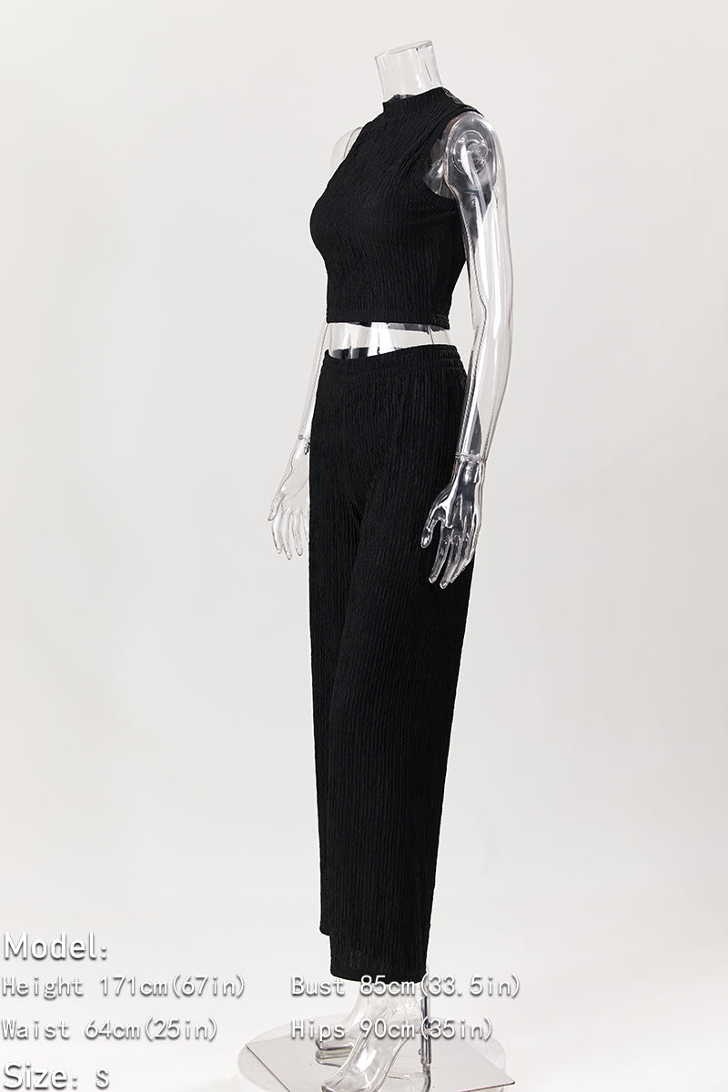 Sassy Lady Crop Top and Pants Sets