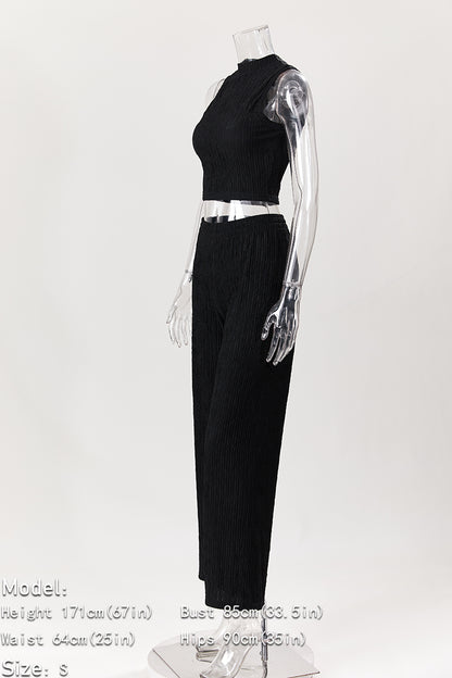 Sassy Lady Crop Top and Pants Sets