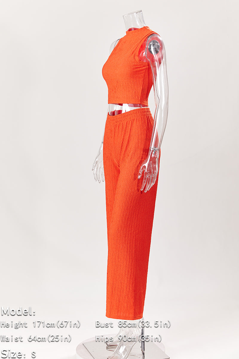 Sassy Lady Crop Top and Pants Sets