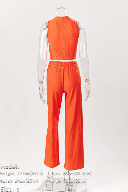 Sassy Lady Crop Top and Pants Sets