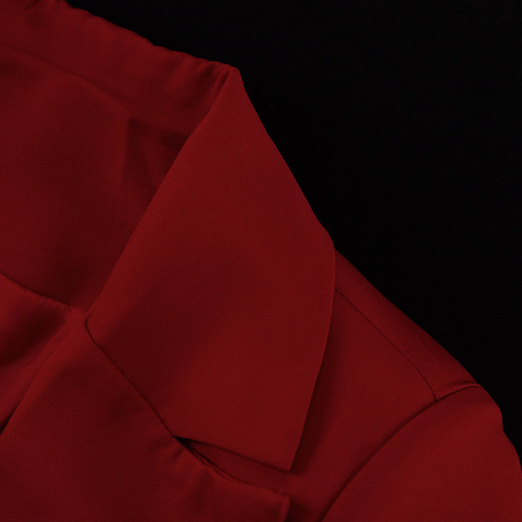 Red Sky Shorts Tie and Blazer Set
