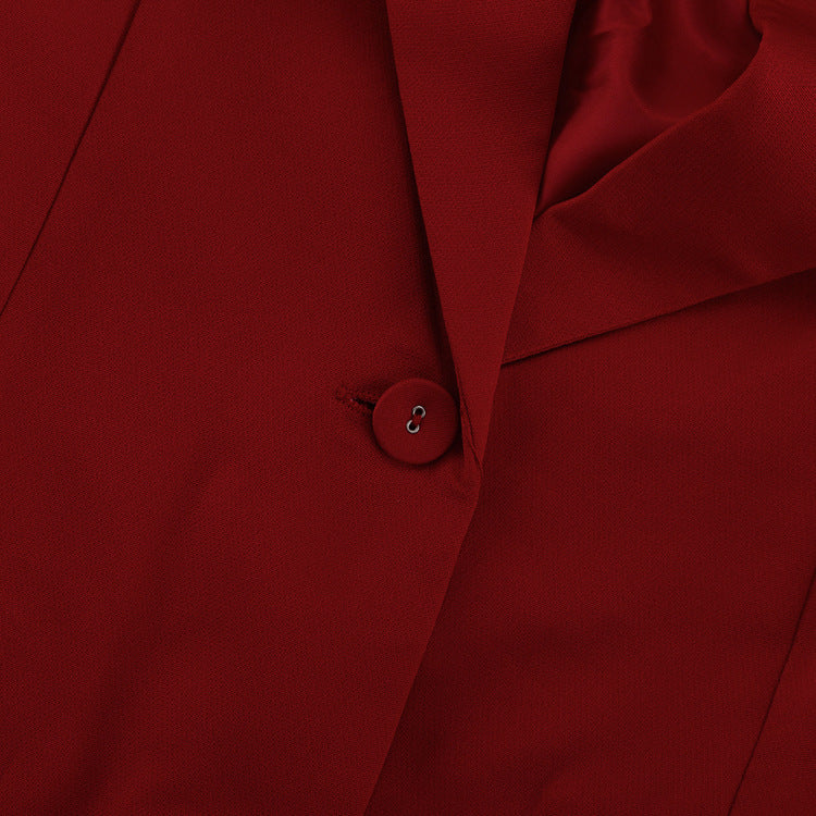 Red Sky Shorts Tie and Blazer Set