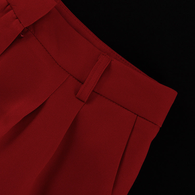 Red Sky Shorts Tie and Blazer Set