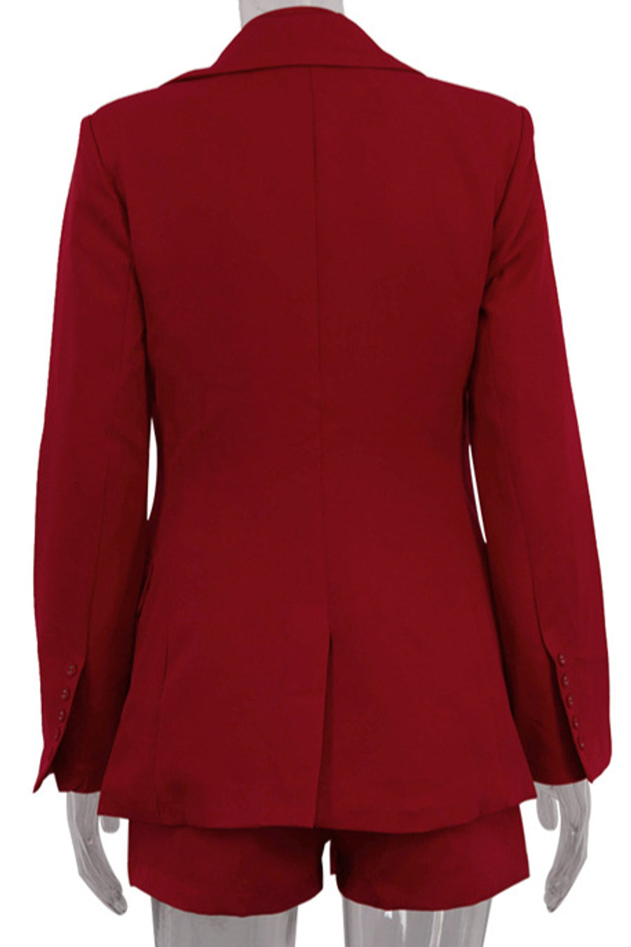 Red Sky Shorts Tie and Blazer Set