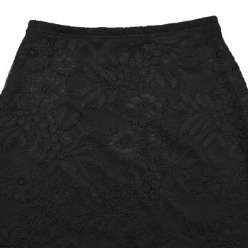 Stylish Plus Size Non-Stretch Tube Top Vest Lace Maxi Skirt Set