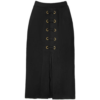 Casual Plus Size Slight Stretch Solid Color Tube Top Slim Slit Midi Skirt Set
