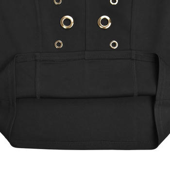 Chic Plus Size Rivet Decor Mini Skirt Set: Stylish Stretch Two-Piece Outfit