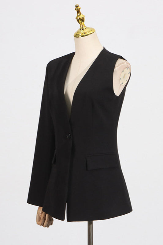 Allure One-Sleeve Blazer & Wide-Leg Pants Set image 3