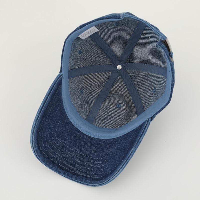 Rhinestone Heart Denim Baseball Cap