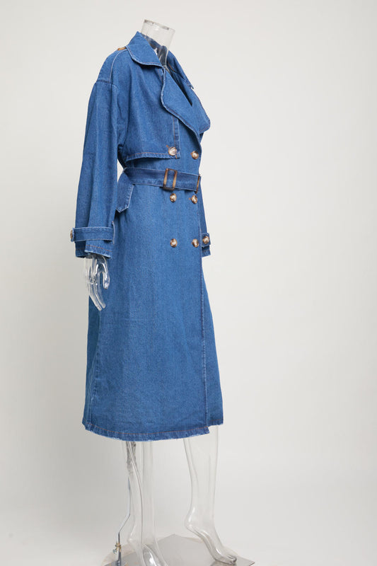 Denim Trench Coat image 2