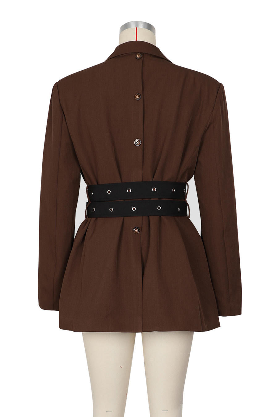 Double Waist Belted Blazer