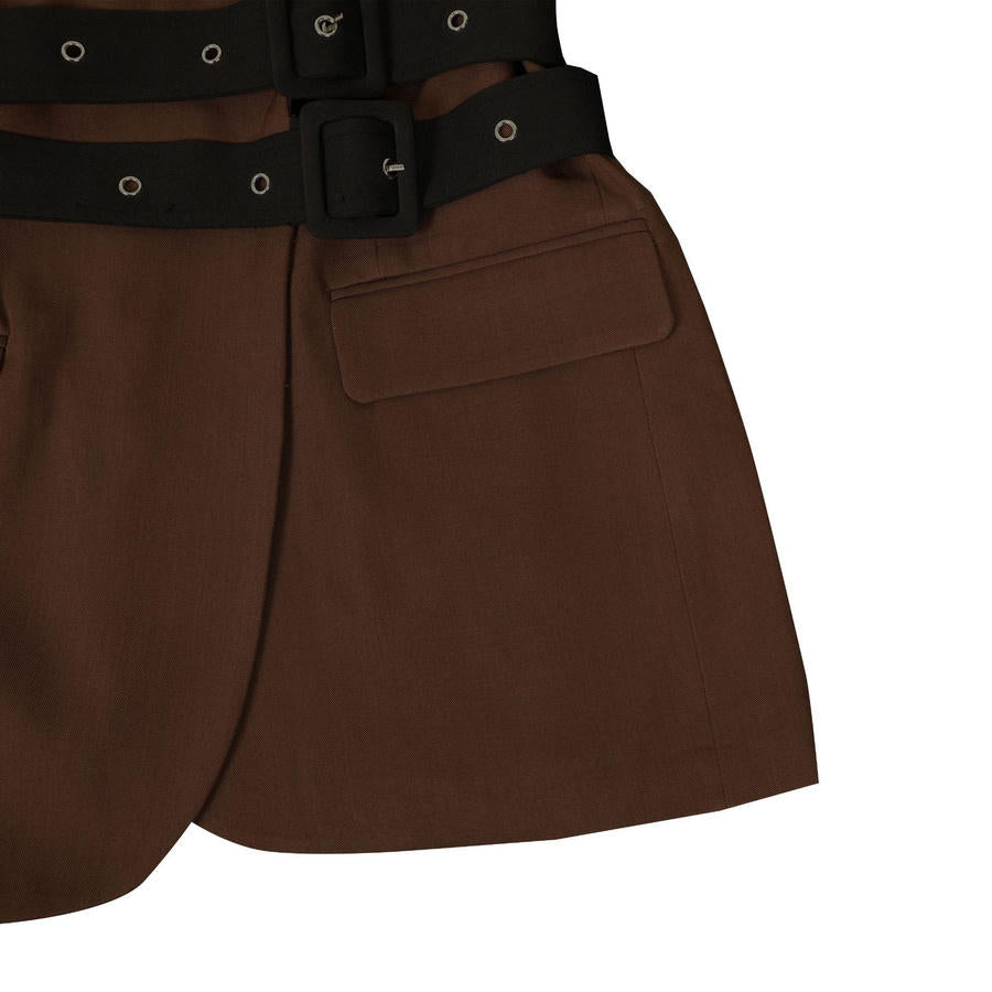 Double Waist Belted Blazer