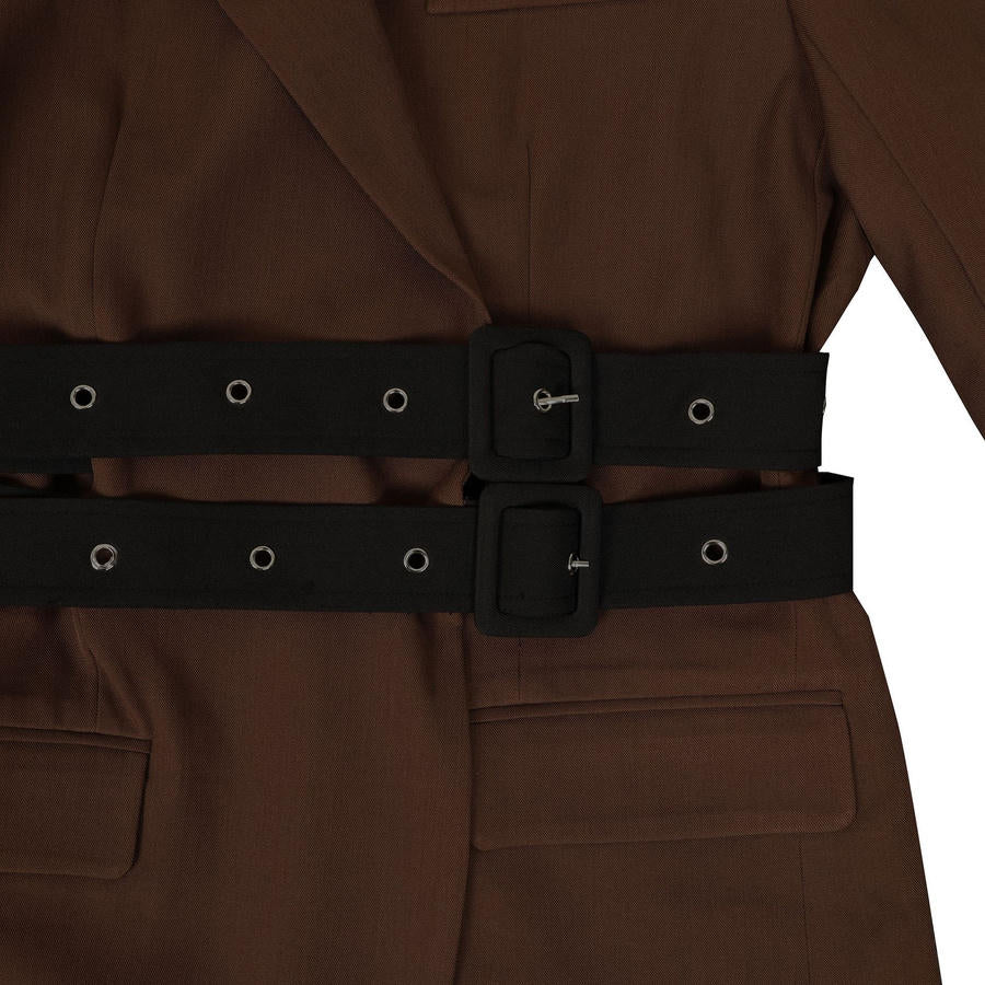 Double Waist Belted Blazer