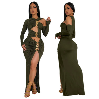 Entanglement Cutout Maxi Dress